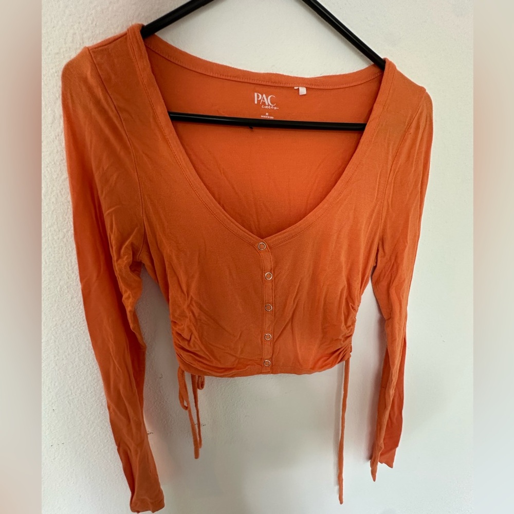 Orange Long Sleeve Top from PacSun